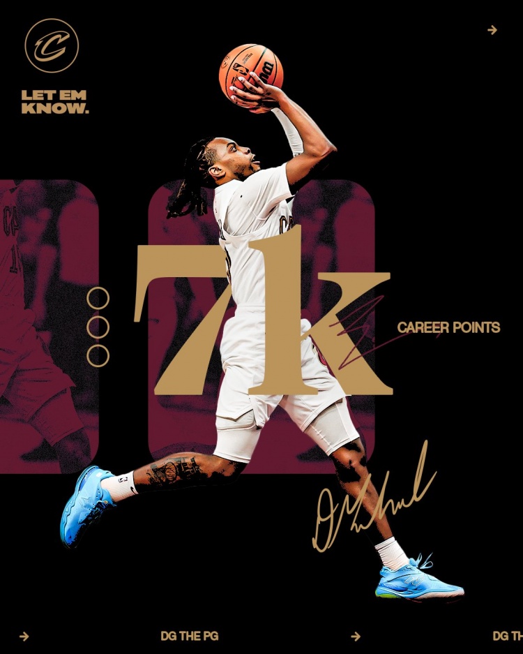  未來(lái)可期！加蘭騎士生涯得分達到7000分 隊史第11位！