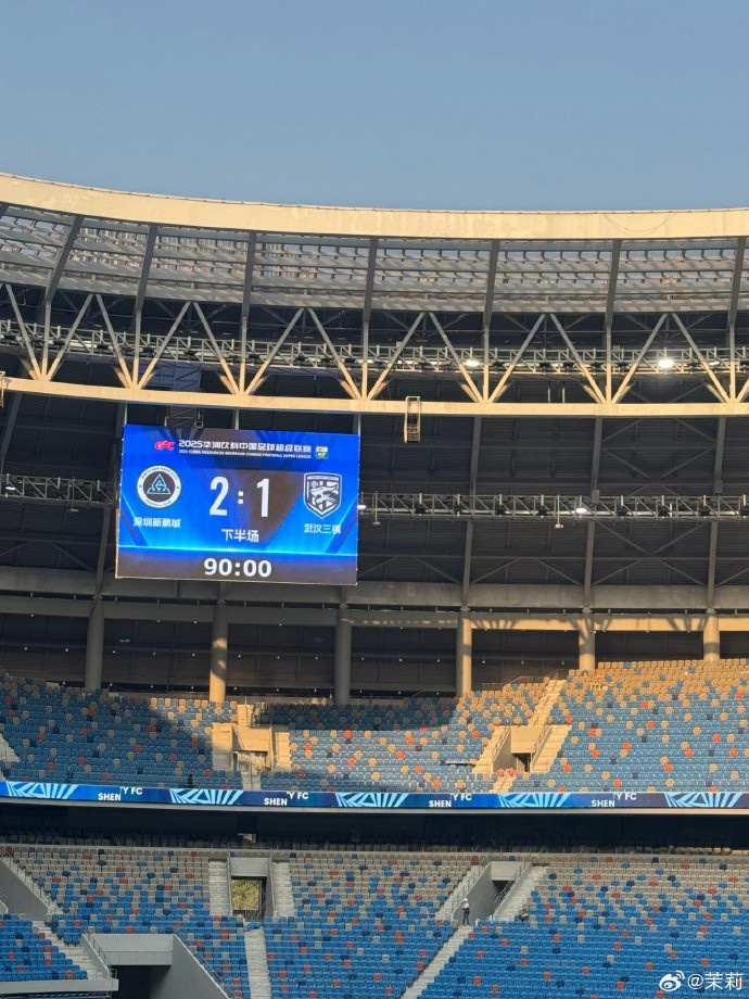  熱身賽：深圳新鵬城在常規時(shí)間2-1勝武漢三鎮，在加時(shí)賽2-2戰平