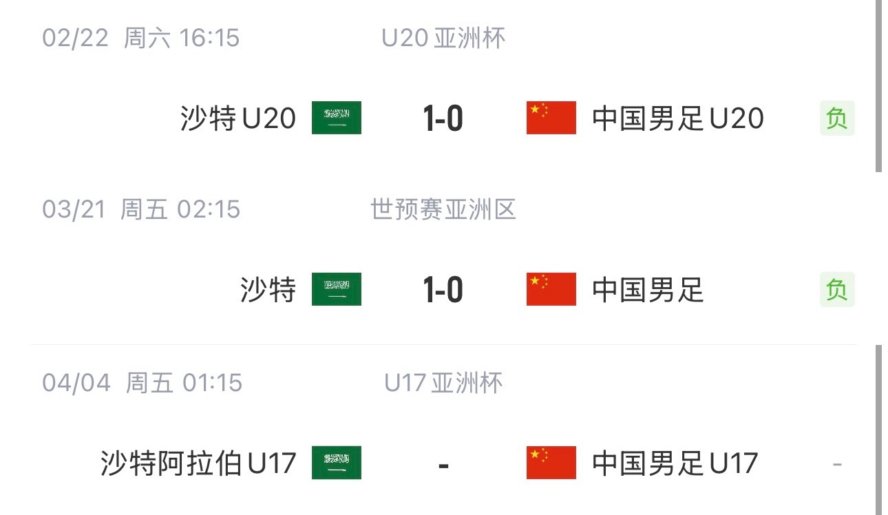  國字號三遇沙特！國少U17亞洲杯首戰對陣沙特，此前國足&國青均負