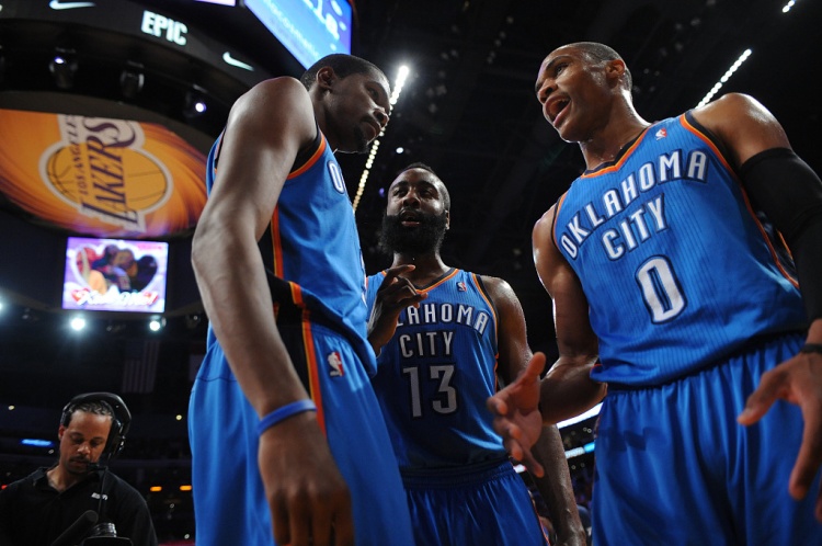  雷霆三少得分全部進(jìn)入歷史前20！他們是NBA歷史最大的如果嗎？